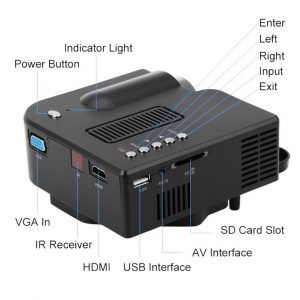 Portable Mini LED Projector – Φορητός μίνι LED προτζέκτορας