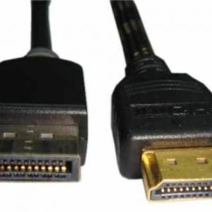 Gold Plated 4K HDMI Male to DisplayPort Male cable 1,5m
